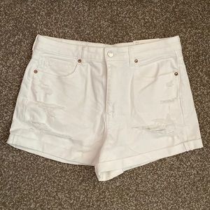 AE Distressed Stretch Mom Shorts